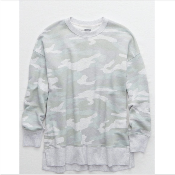 aerie desert sweatshirt camo